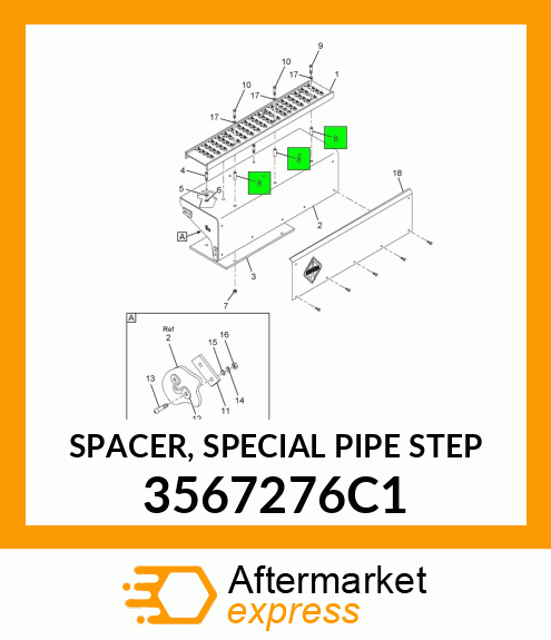 SPACER, SPECIAL PIPE STEP 3567276C1