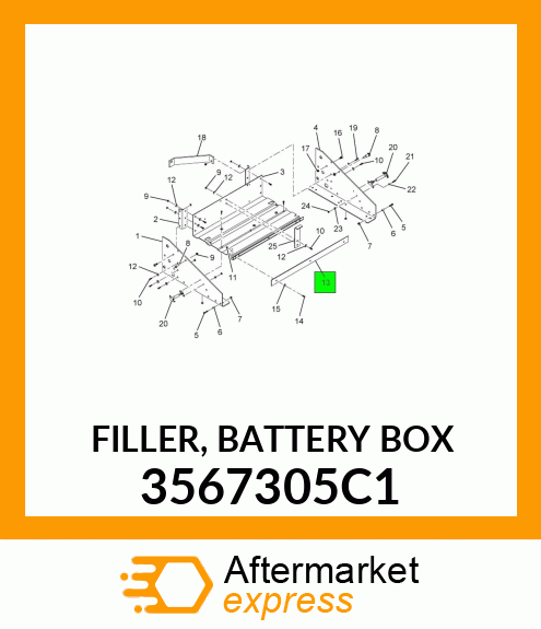 FILLER, BATTERY BOX 3567305C1