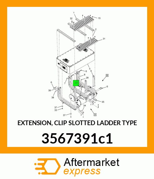 EXTENSION, CLIP SLOTTED LADDER TYPE 3567391c1