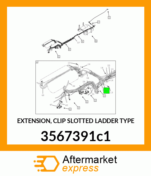 EXTENSION, CLIP SLOTTED LADDER TYPE 3567391c1