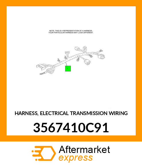 HARNESS, ELECTRICAL TRANSMISSION WIRING 3567410C91