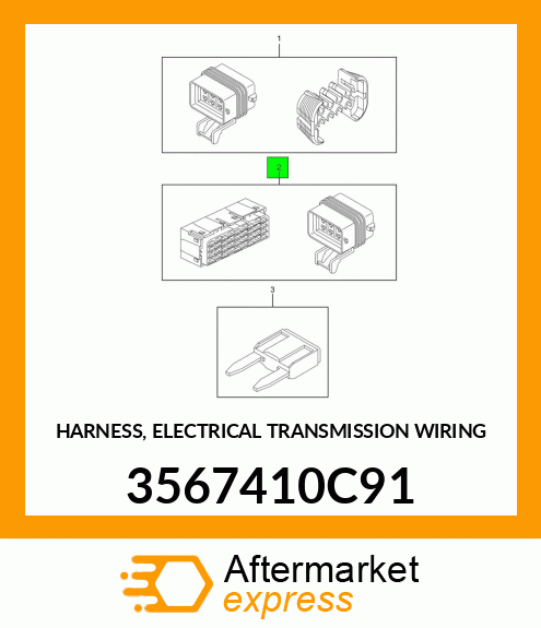 HARNESS, ELECTRICAL TRANSMISSION WIRING 3567410C91