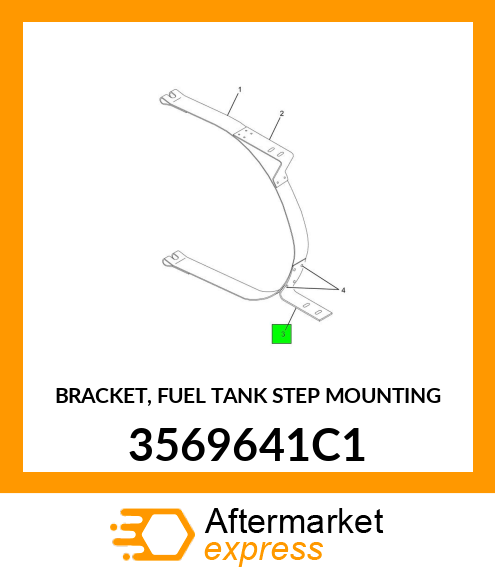 BRACKET, FUEL TANK STEP MOUNTING 3569641C1