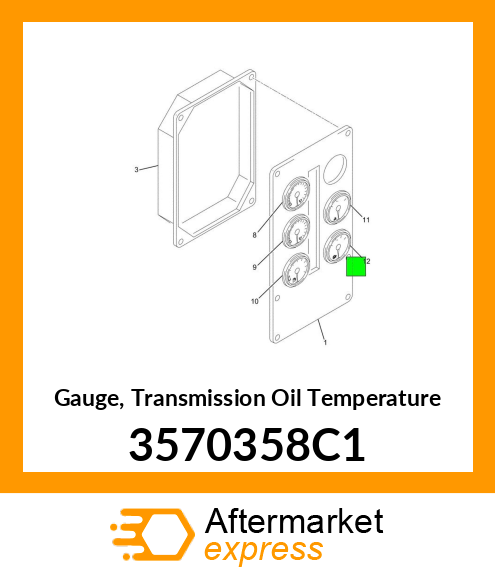 Gauge, Transmission Oil Temperature 3570358C1