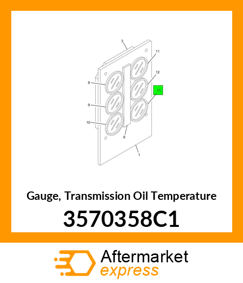Gauge, Transmission Oil Temperature 3570358C1