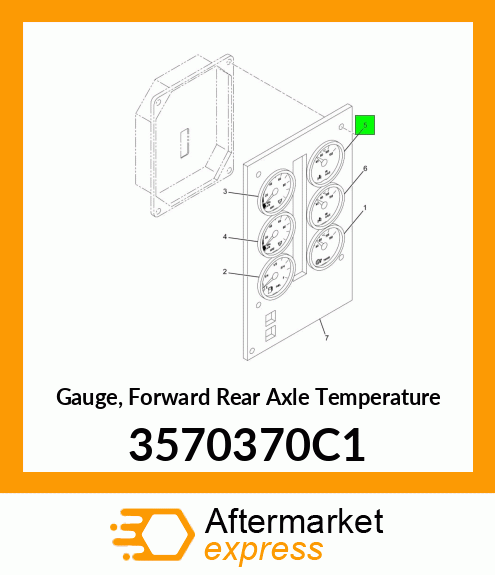 Gauge, Forward Rear Axle Temperature 3570370C1