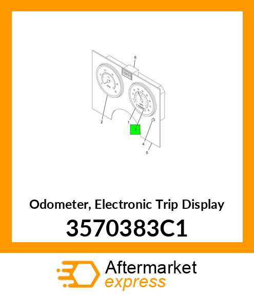 Odometer, Electronic Trip Display 3570383C1