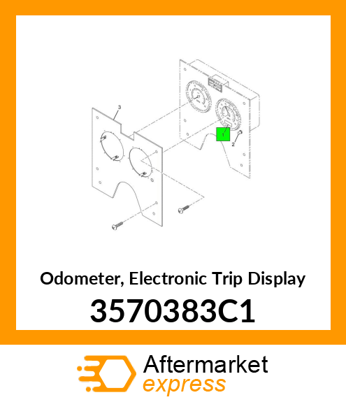 Odometer, Electronic Trip Display 3570383C1