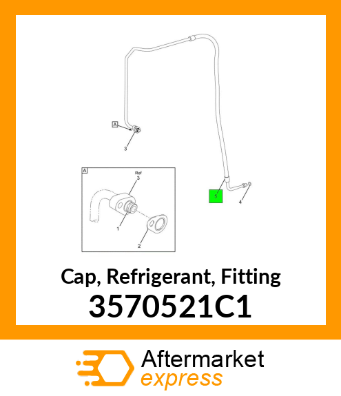 Cap, Refrigerant, Fitting 3570521C1