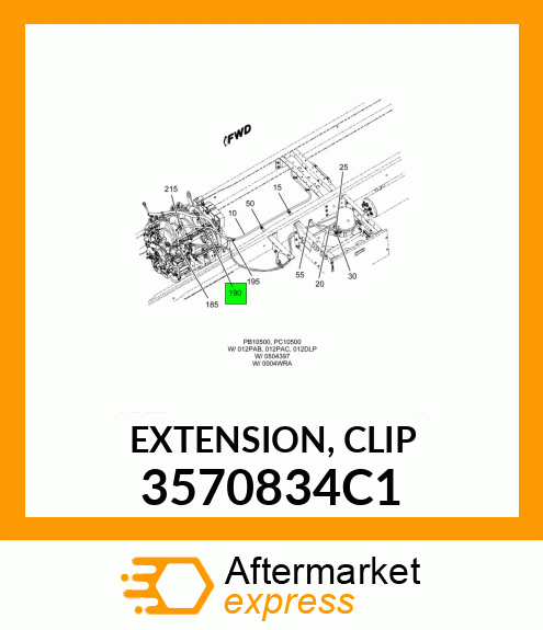 EXTENSION, CLIP 3570834C1