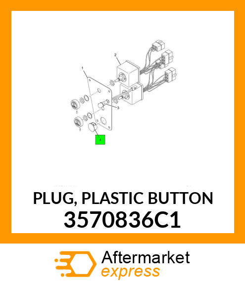 PLUG, PLASTIC BUTTON 3570836C1