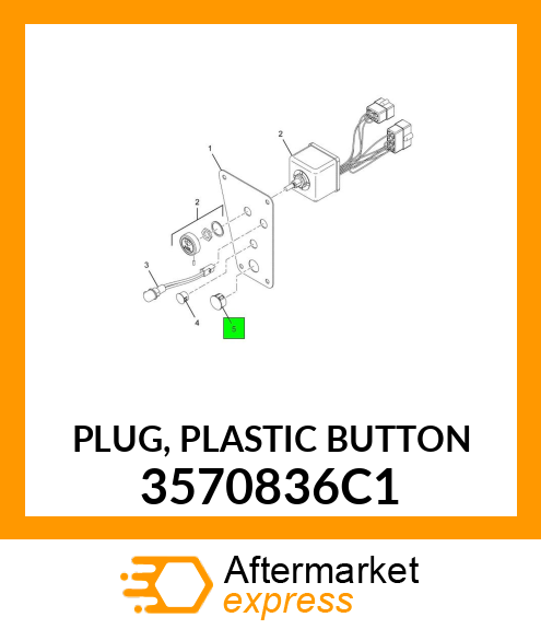 PLUG, PLASTIC BUTTON 3570836C1