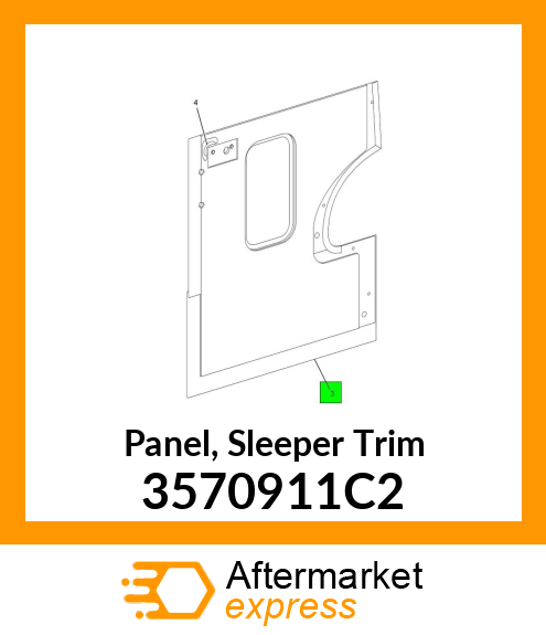 Panel, Sleeper Trim 3570911C2