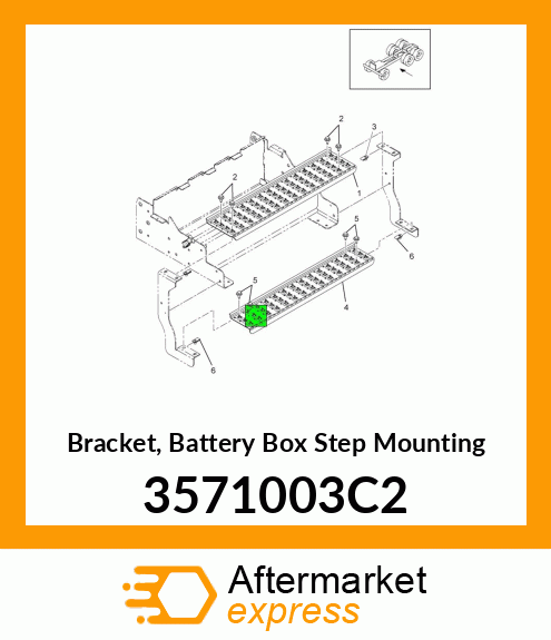 Bracket, Battery Box Step Mounting 3571003C2