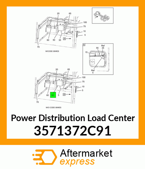 Power Distribution Load Center 3571372C91