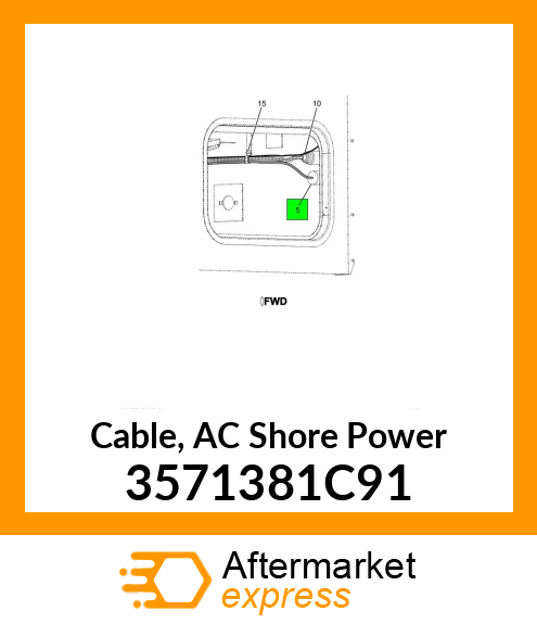 Cable, AC Shore Power 3571381C91