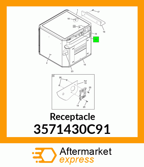 Receptacle 3571430C91