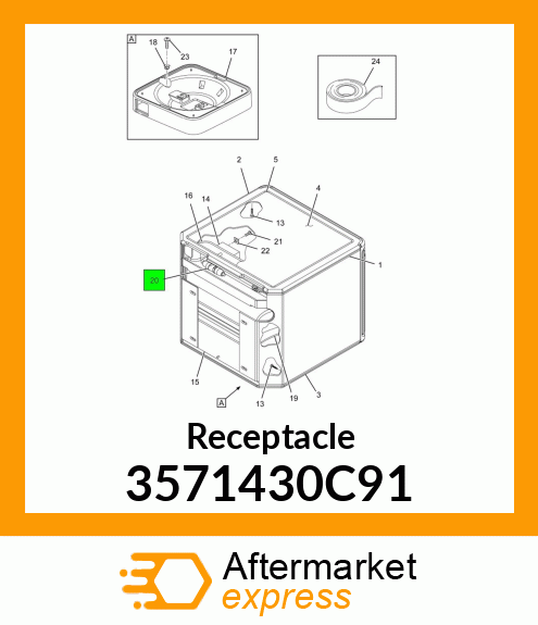 Receptacle 3571430C91