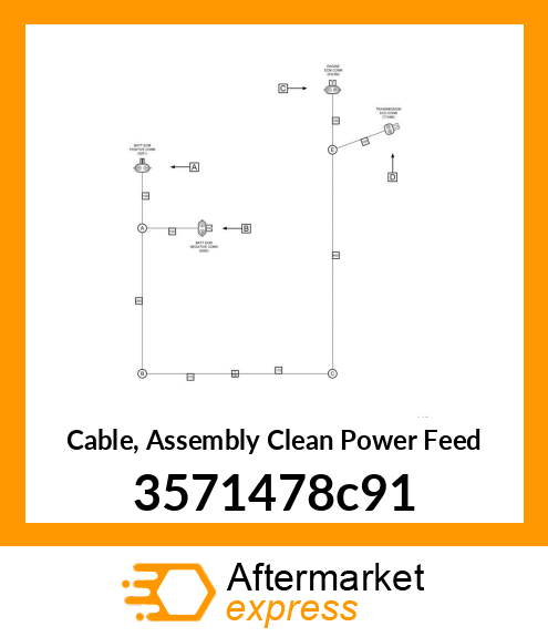 Cable, Assembly Clean Power Feed 3571478c91