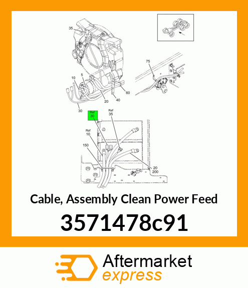 Cable, Assembly Clean Power Feed 3571478c91