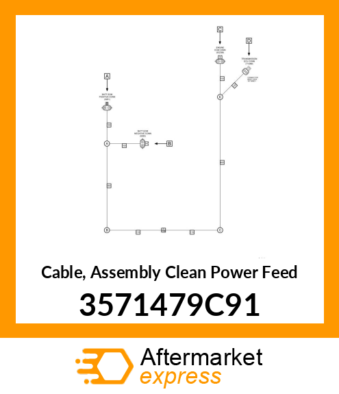 Cable, Assembly Clean Power Feed 3571479C91