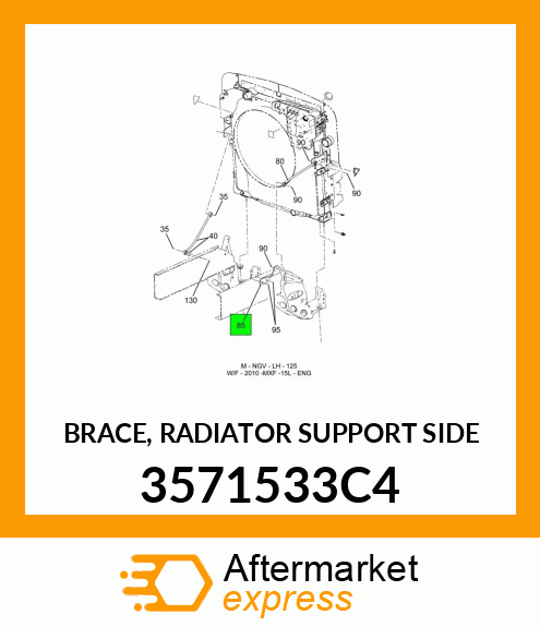 BRACE, RADIATOR SUPPORT SIDE 3571533C4