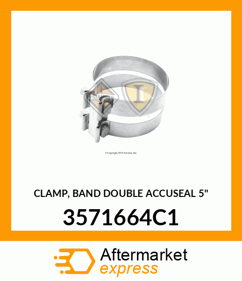 CLAMP, BAND DOUBLE ACCUSEAL 5" 3571664C1