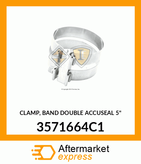 CLAMP, BAND DOUBLE ACCUSEAL 5" 3571664C1