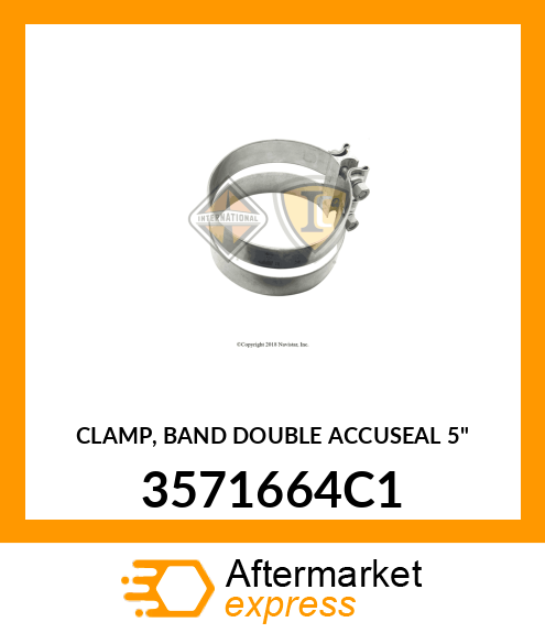 CLAMP, BAND DOUBLE ACCUSEAL 5" 3571664C1