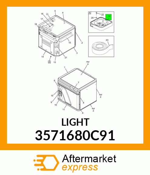 Light, TV/VCR Cabinet Light 3571680C91