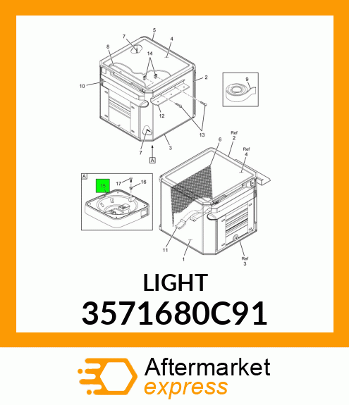 Light, TV/VCR Cabinet Light 3571680C91