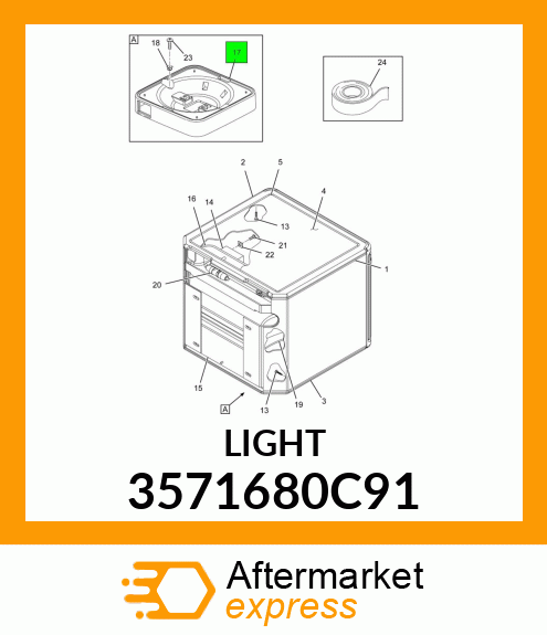 Light, TV/VCR Cabinet Light 3571680C91