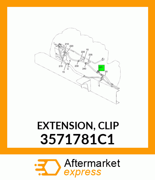 EXTENSION, CLIP 3571781C1