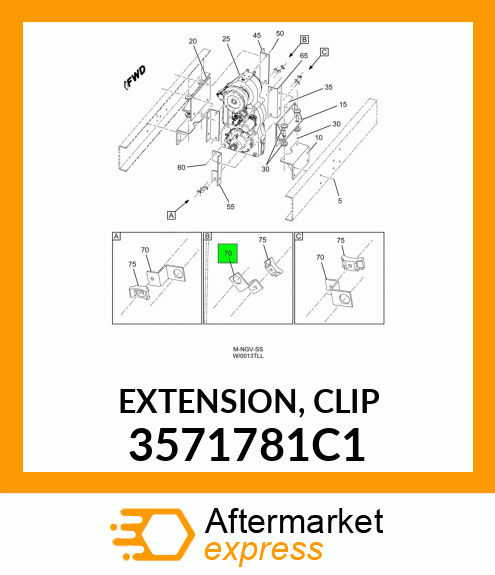 EXTENSION, CLIP 3571781C1