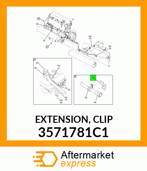 EXTENSION, CLIP 3571781C1