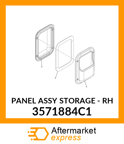 PANEL ASSY STORAGE - RH 3571884C1