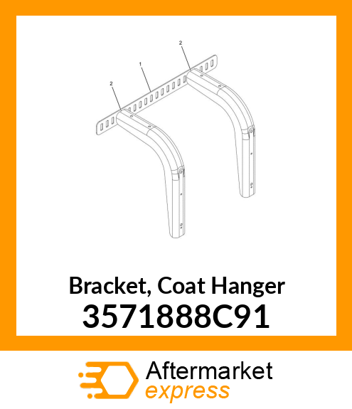 Bracket, Coat Hanger 3571888C91
