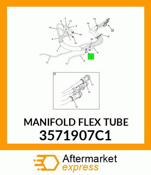 MANIFOLD FLEX TUBE 3571907C1