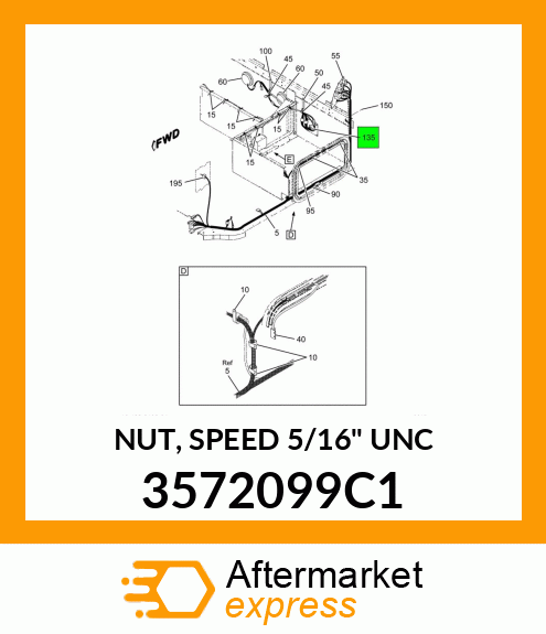 NUT, SPEED 5/16" UNC 3572099C1