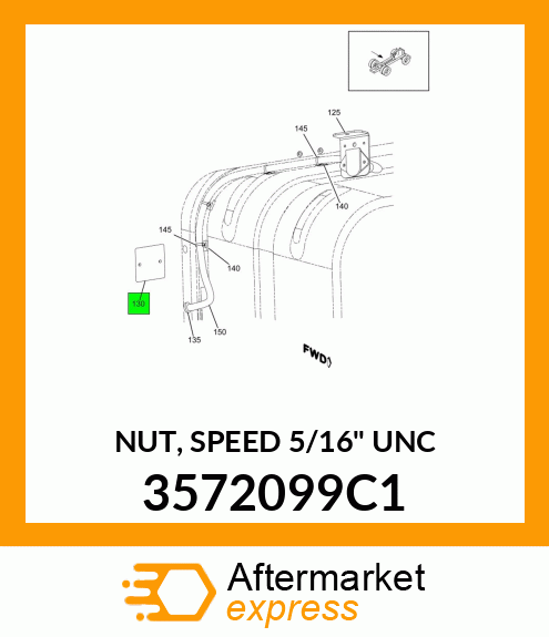 NUT, SPEED 5/16" UNC 3572099C1