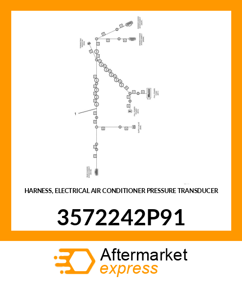 HARNESS, ELECTRICAL AIR CONDITIONER PRESSURE TRANSDUCER 3572242P91