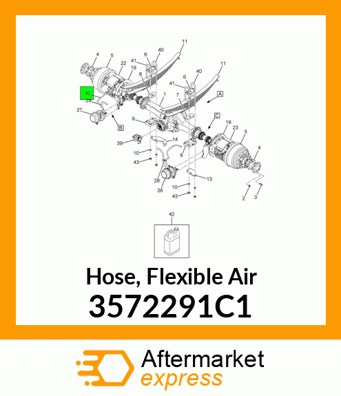 Hose, Flexible Air 3572291C1