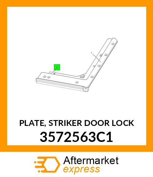 PLATE, STRIKER DOOR LOCK 3572563C1