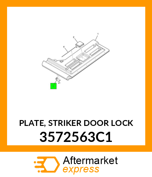 PLATE, STRIKER DOOR LOCK 3572563C1