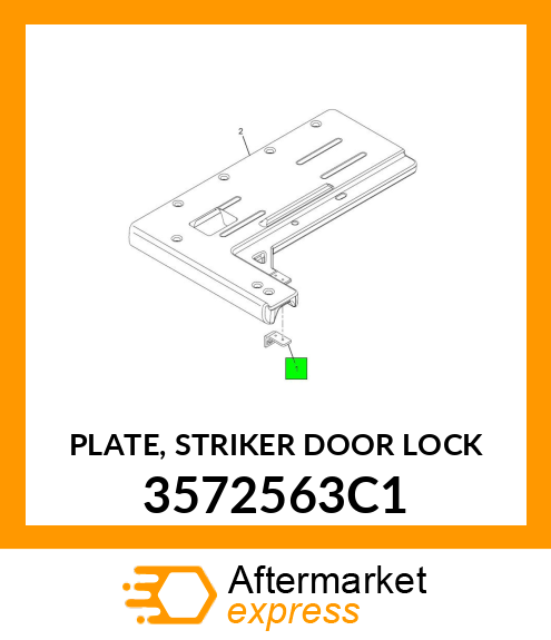 PLATE, STRIKER DOOR LOCK 3572563C1