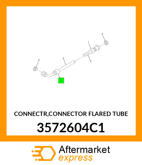 CONNECTR,CONNECTOR FLARED TUBE 3572604C1