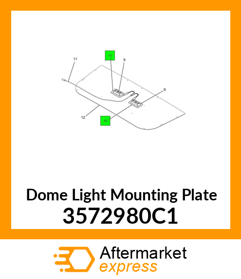Dome Light Mounting Plate 3572980C1
