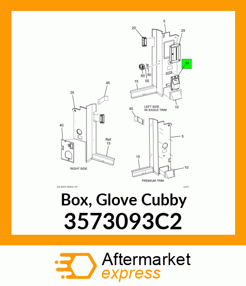 Box, Glove Cubby 3573093C2