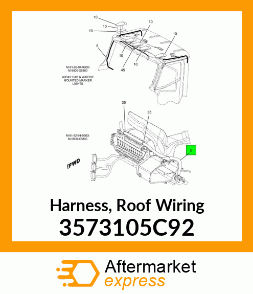 Harness, Roof Wiring 3573105C92