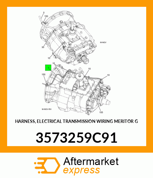 HARNESS, ELECTRICAL TRANSMISSION WIRING MERITOR G 3573259C91